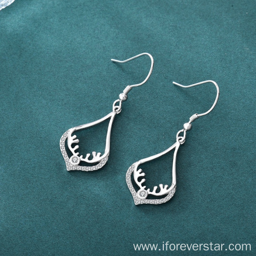 925 Silver Earrings Women Jewelry Drop Fancy Earrings